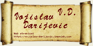 Vojislav Darijević vizit kartica